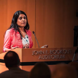 Academic at Podium