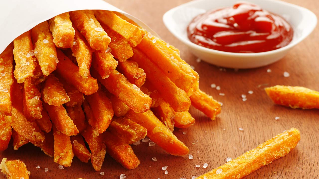 are sweet potato fries healthier than french fries