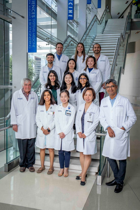 group portrait of faculty and fellows of the Hematology-Oncology Fellowship